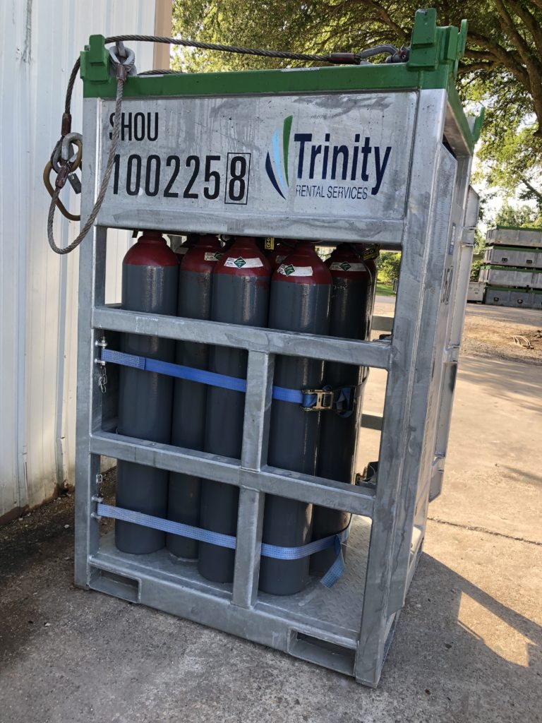 4×5 Nitrogen Bottle Rack Trinity Rental Services