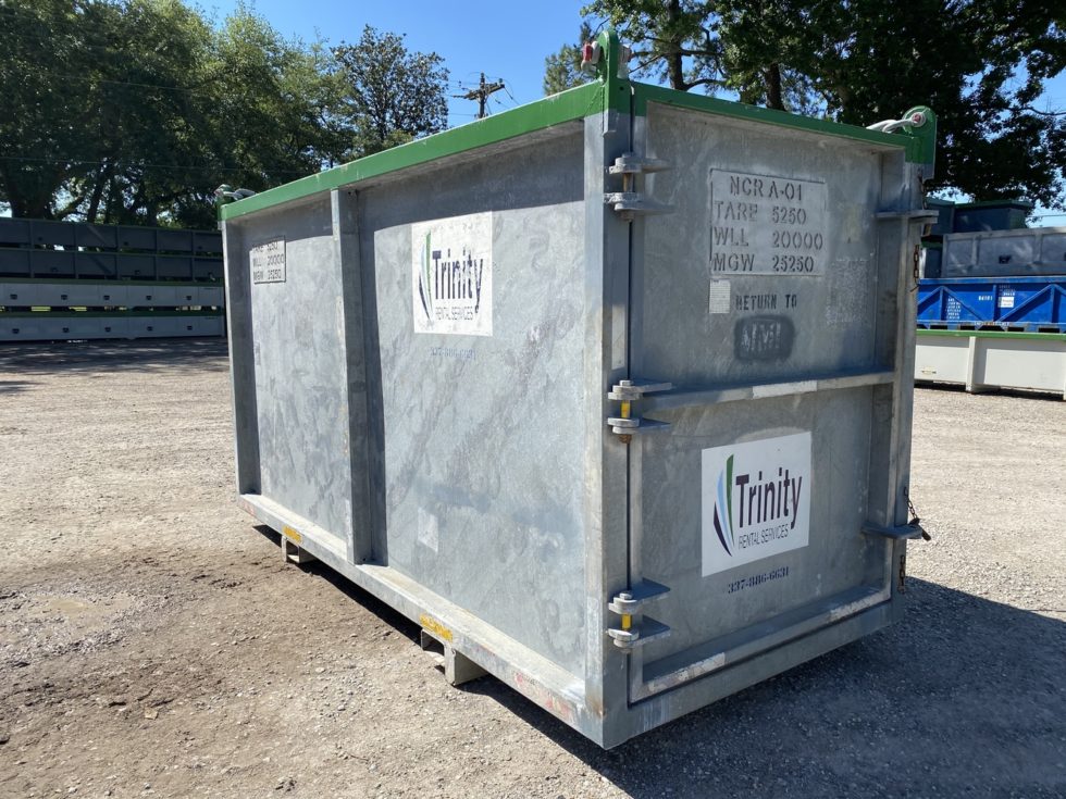 5×12 Open Top Container | Trinity Rental Services